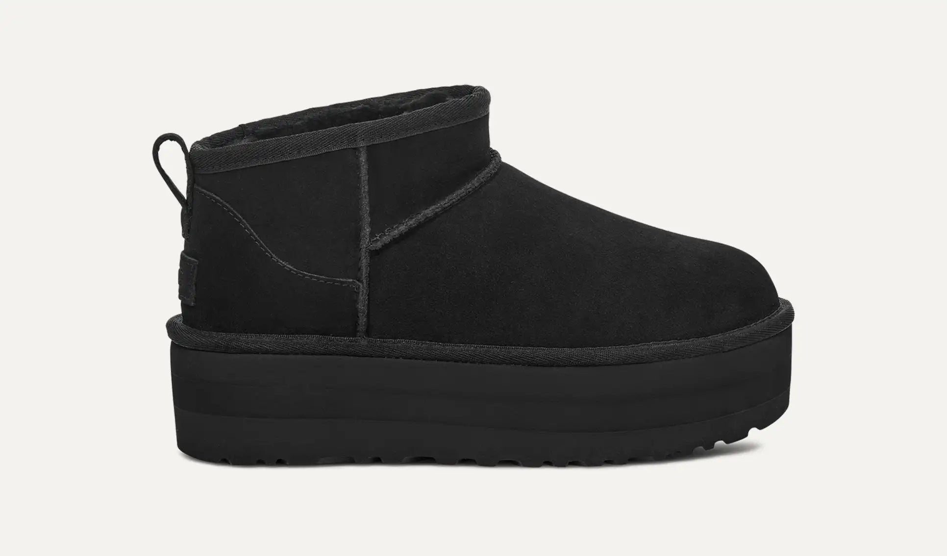 Botte Classic Ultra Mini À Plateforme - Black
