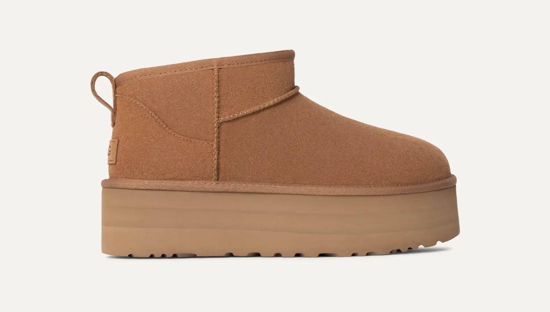 Botte Classic Ultra Mini À Plateforme - Chestnut