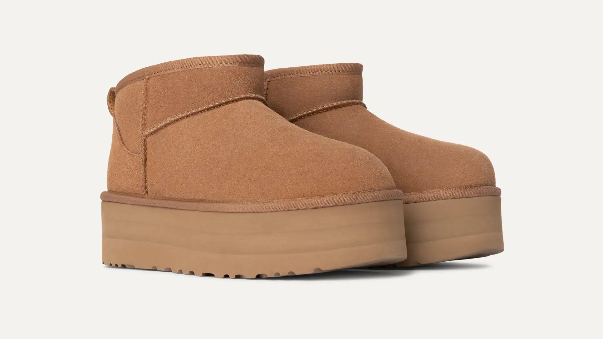 Botte Classic Ultra Mini À Plateforme - Chestnut