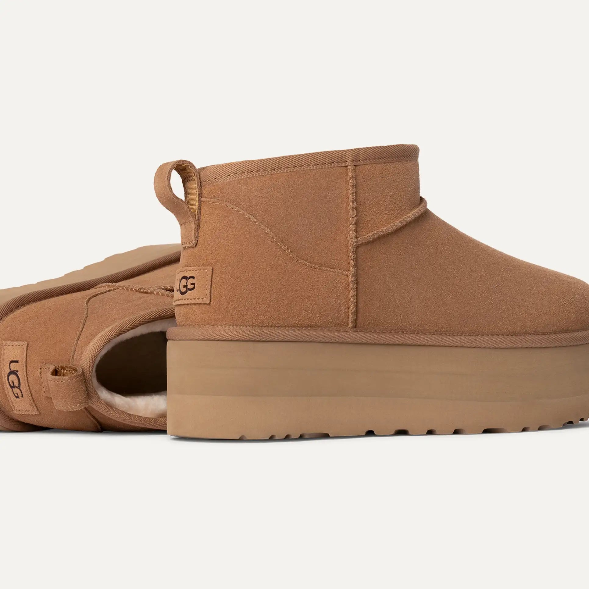 Botte Classic Ultra Mini À Plateforme - Chestnut