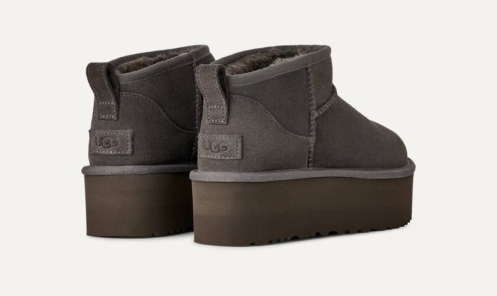 Botte Classic Ultra Mini À Plateforme - Charcoal