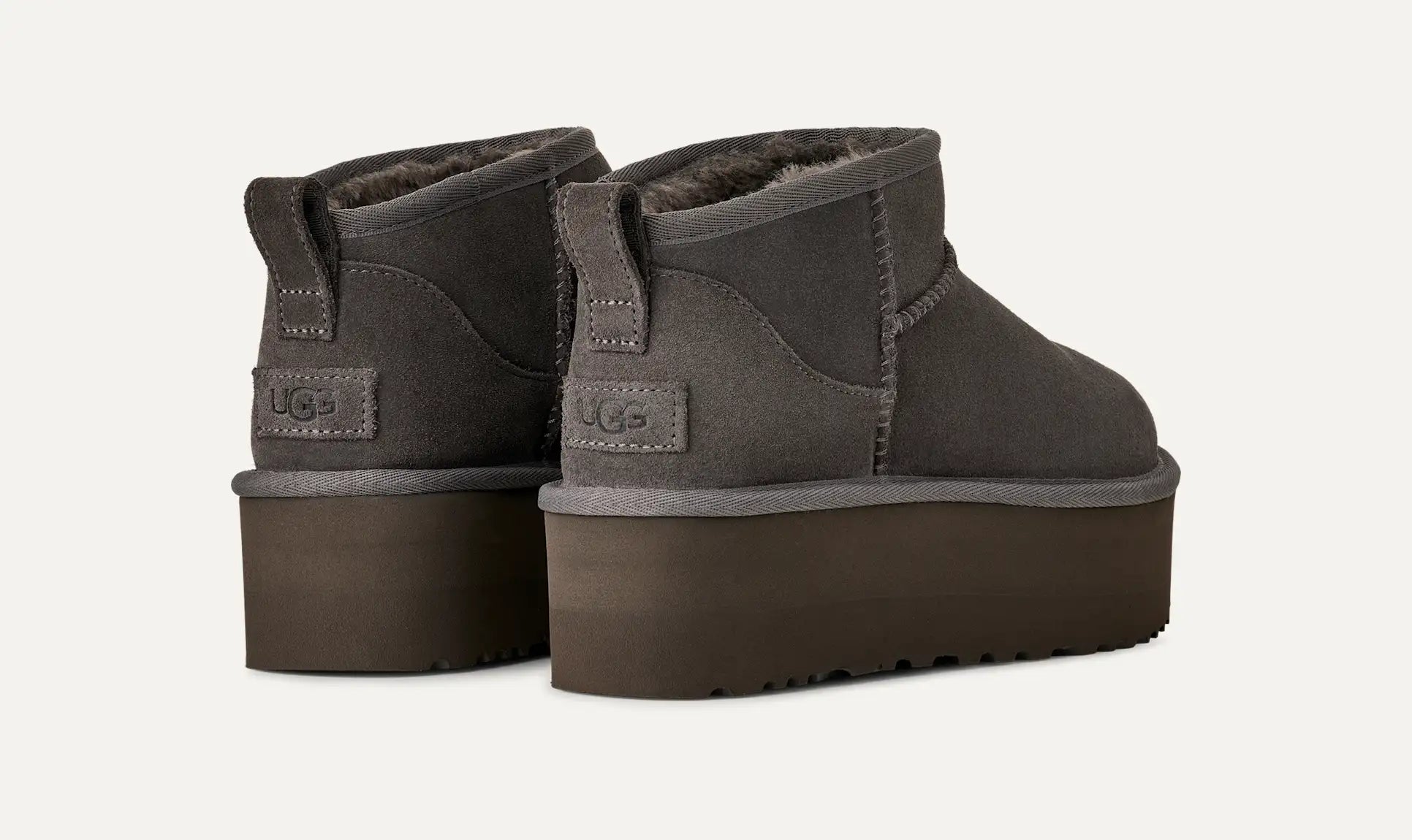 Botte Classic Ultra Mini À Plateforme - Charcoal
